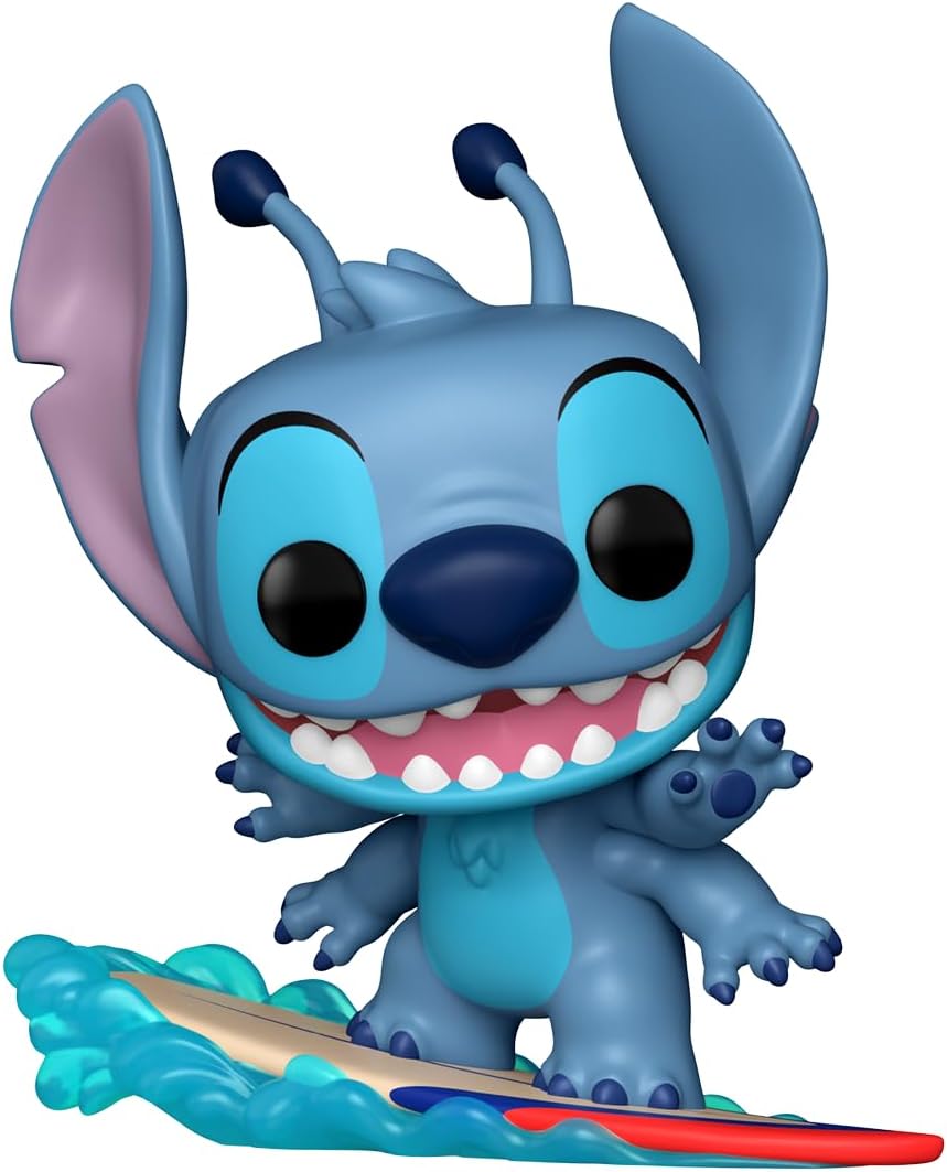 Funko Pop! Vinil: Lilo & Stitch - Stitch Surf - Exclusivo da Amazon - Figura de vinil colecionável - Ideia de presente - Produtos oficiais - Brinquedos para crianças e adultos - Fãs de cinema