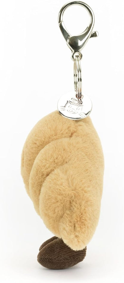 Jellycat Chaveiro de pelúcia para croissant Amuseables, 7,6 cm | Ótima ideia de presente, croissant