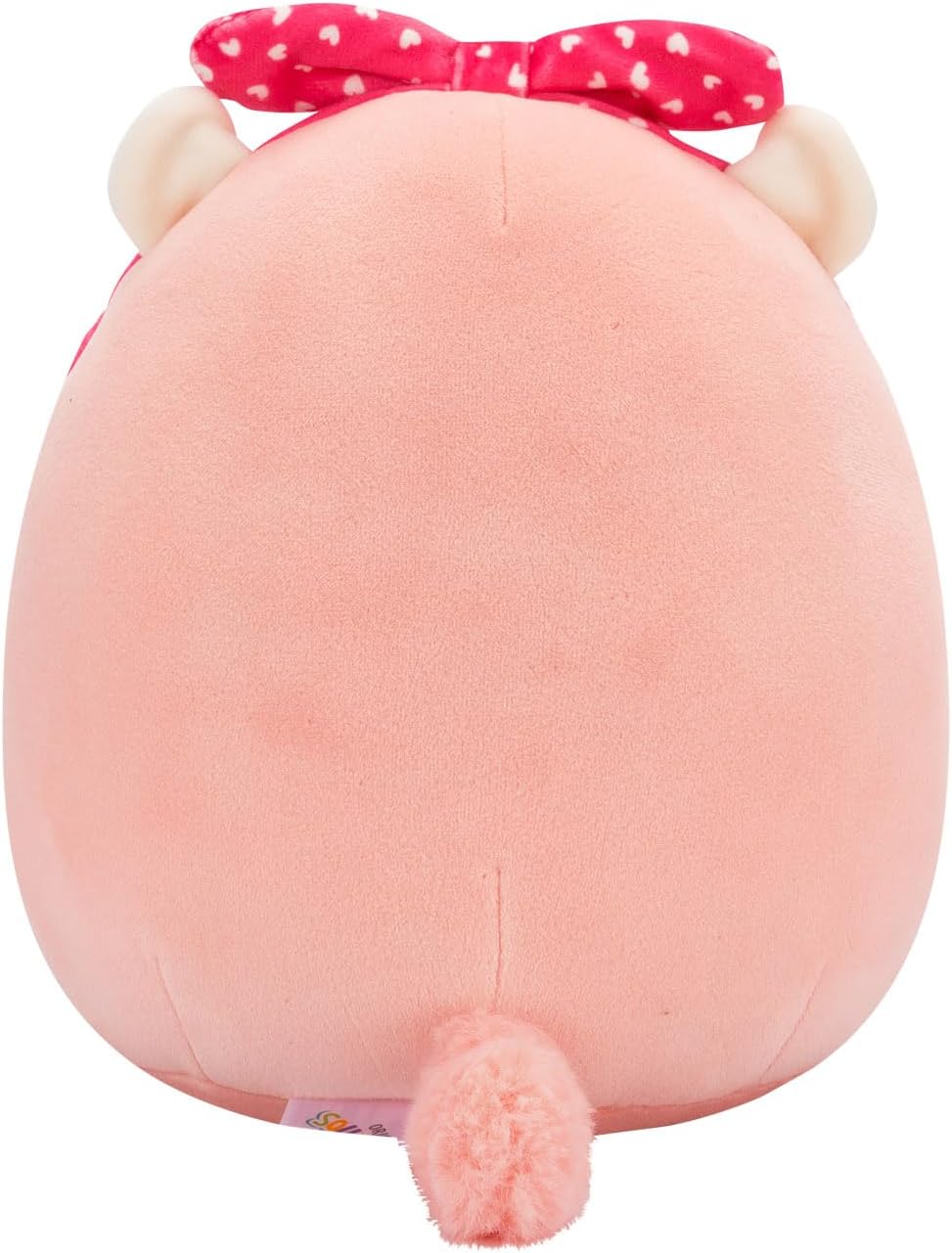 Squishmallows Original Rostam o texugo de pêssego de 7,5 polegadas com uma bandana de coração de pelúcia do dia dos namorados