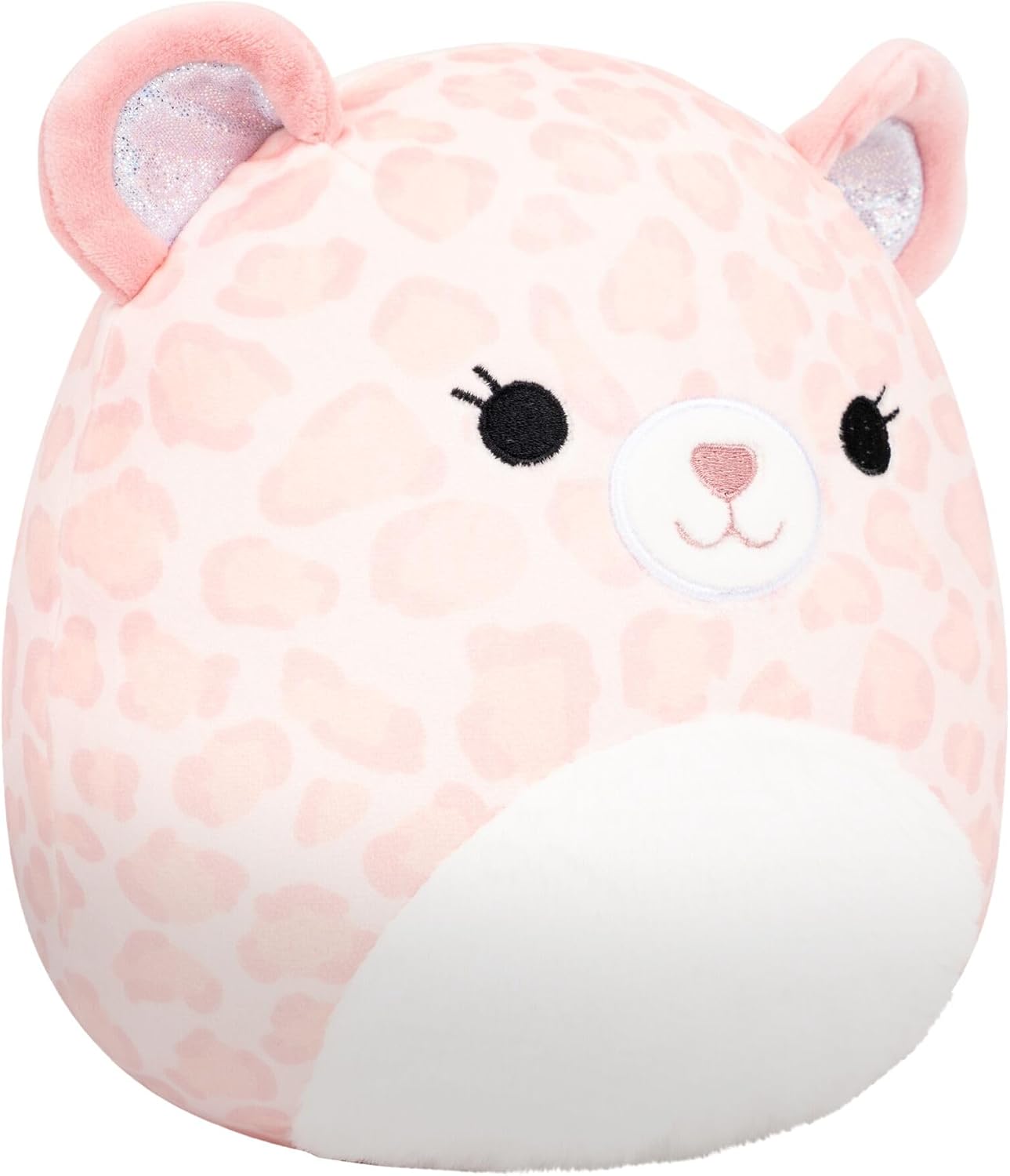 Squishmallows Original de 7,5 Polegadas – Phaedra, a Leopardo Pêssego com Barriga Peludinha e Orelhas Brilhantes – Pelúcia Oficial da Jazwares