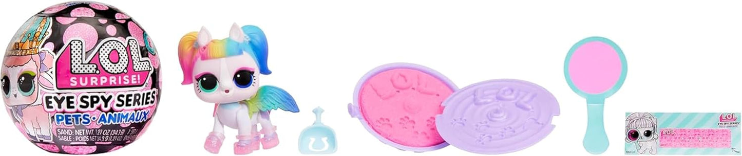L.O.L. Surprise! Eye Spy Series Pets - Inclui 1 boneca com mudança de cor, embalagem surpresa, colecione todas as 8 bonecas.