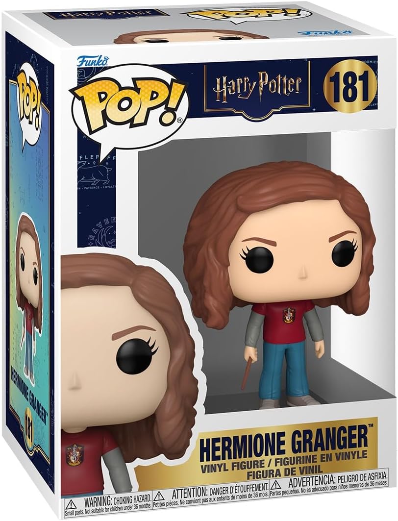 Funko Pop! Harry Potter Temporada 18 – Hermione Granger Oppugno - Figura Colecionável de Vinil - Produto Oficial - Brinquedos para Crianças e Adultos - Fãs de Filmes - Figura para Colecionadores