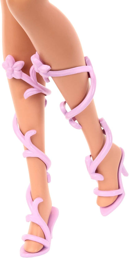 Barbie Boneca Fada Mattel com Varinha de Brinquedo e Acessórios de Moda, Tema de Fantasia com Mudança de Cor nas Asas e Roupa, JCP76
