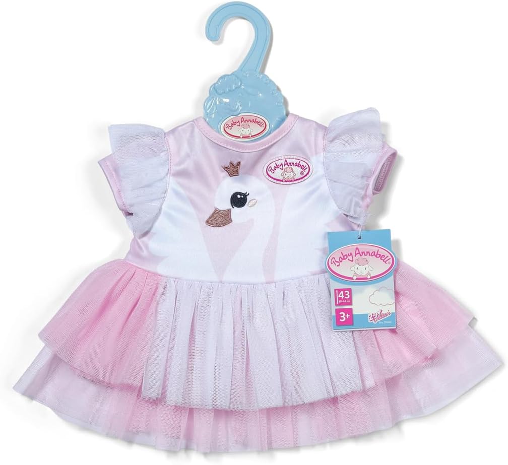 Baby Annabell Vestido Cisne, Lindo Conjunto para Bonecas de 43cm, 711040 Zapf Creation