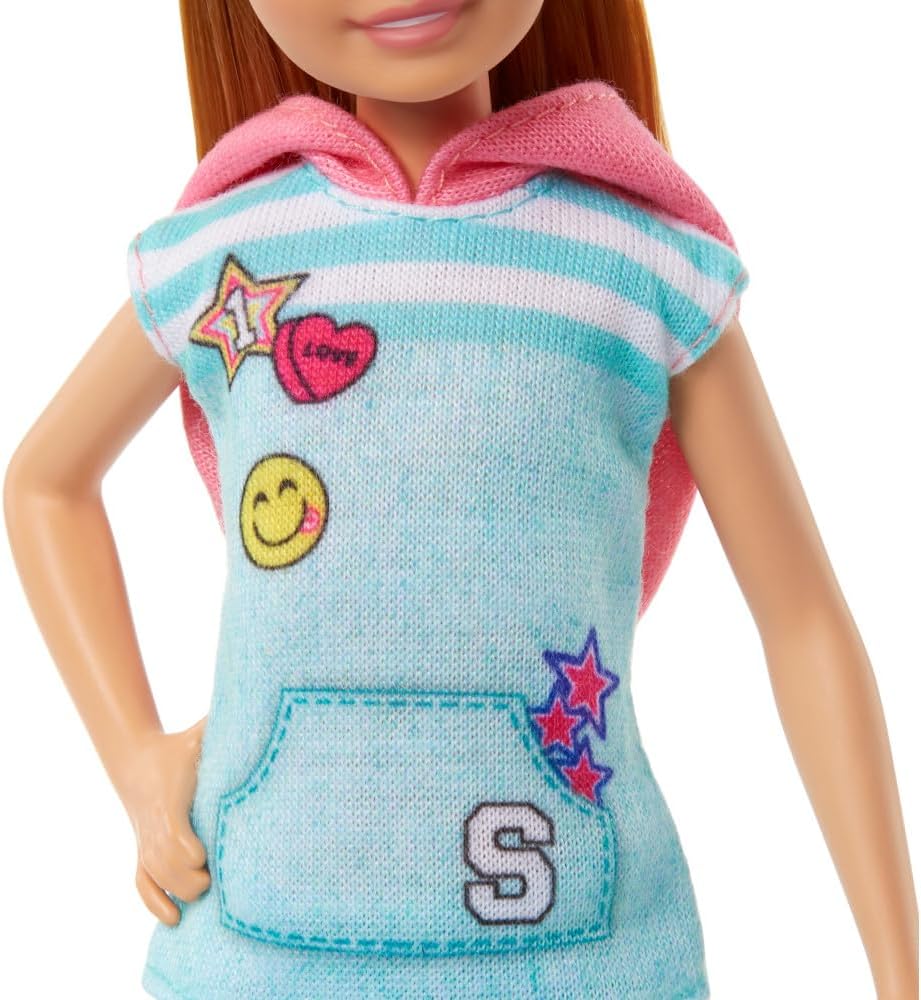 Muñeca Barbie Stacie con perro, de Barbie y Stacie a Rescue Movie Toys, muñeca de pelo rubio, HRM05