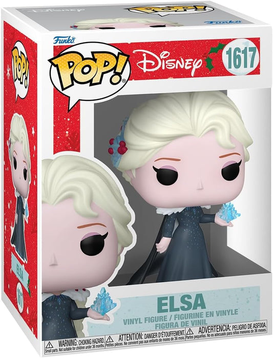 Funko Pop! Disney: Princesa Holiday - Elsa - Frozen - Figura de vinil colecionável - Ideia de presente - Produtos oficiais - Brinquedos para crianças e adultos - Fãs da Disney/Pixar - Figura modelo para colecionadores