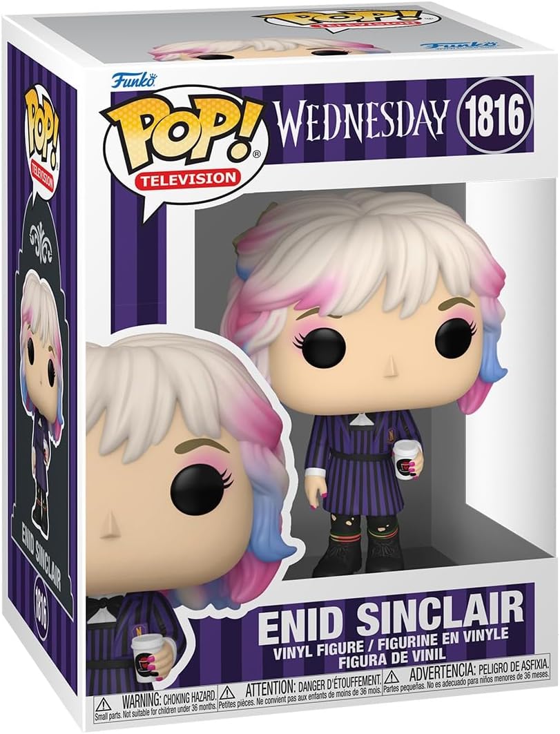 Funko Pop! TV: Wednesday - Enid - Figura de Vinil Colecionável - Ideia de Presente - Produto Oficial - Brinquedos para Crianças e Adultos - Fãs de Séries - Figura para Colecionadores e Exibição