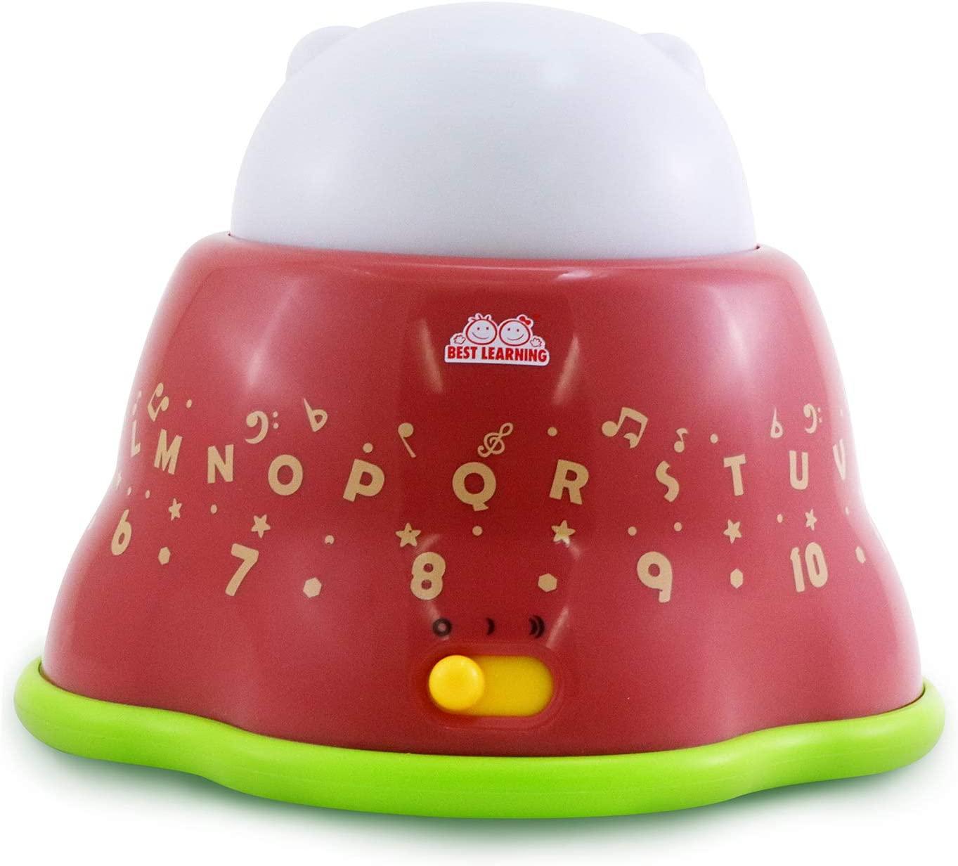 BEST LEARNING Whack & Learn Mole - Brinquedo educativo interativo iluminado para crianças de 6 a 36 meses, bebês e crianças pequenas - Aprenda alfabeto, cores, números, luz noturna e jogo de música para bebês