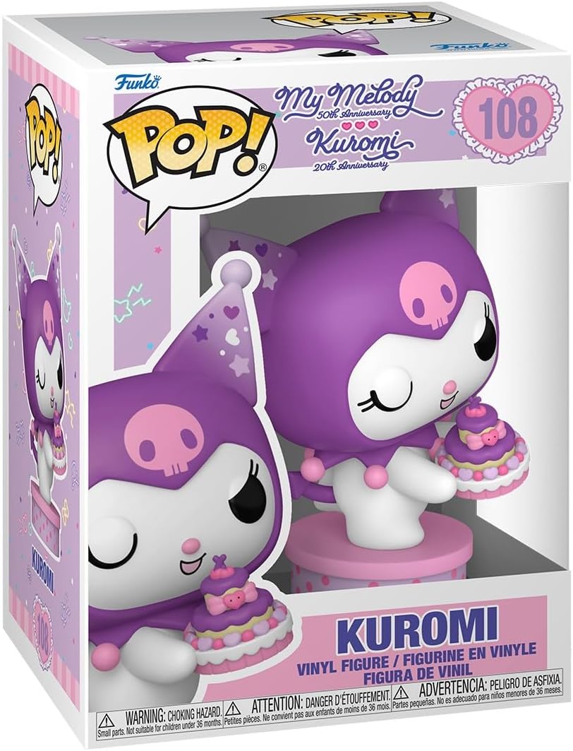 Funko Pop! Sanrio: Hello Kitty S8 - Kuromi Present - Figura de vinil colecionável - Ideia de presente - Produtos oficiais - Brinquedos para crianças e adultos - Fãs de anime - Figura modelo para colecionadores e exposição