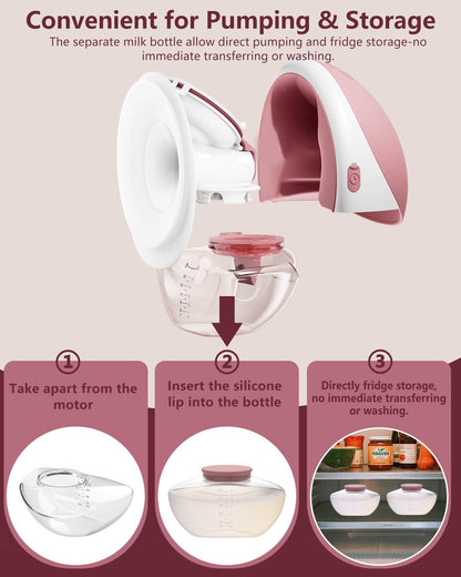 Momcozy M9 Kit de acessórios de reposição para bomba tira-leite , incluindo válvula, diafragma, flange de 24 mm e coletor (2 unidades - frasco vermelho).