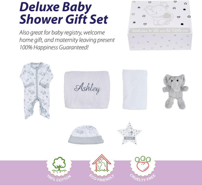 Conjunto de presentes personalizados para bebês prematuros - Cestas para recém-nascidos, Caixa de presente para bebês, Presentes para bebês da UTIN, Conjunto de presentes unissex para bebês prematuros - Cestas para recém-nascidos