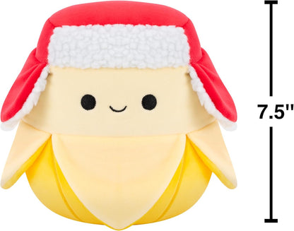 Squishmallows Original Junie, a Banana Amarela de Pelúcia de Natal, 19 cm | Brinquedo de Pelúcia Colecionável e Fofo, Brinquedo Macio para Crianças, Ursinho de Pelúcia Ideal para Meninas e Meninos
