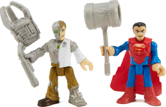 Fisher Price Brinquedo Imaginext da - DC Super Friends - Figura de Ação do Superman e Metallo