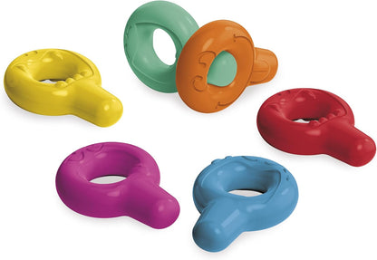 Janod - Conjunto de 3 tesouras com 3 formatos de corte - Pontas arredondadas e seguras - Lâminas de plástico - Ideal, Janod - Meus primeiros lápis de cera - 6 lápis de cera para bebês a partir de 12 meses - Adequado