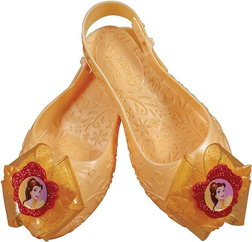 DISGUISE Sapatos Belle oficiais da Disney para meninas, vestido de princesa para meninas tamanho 11/12