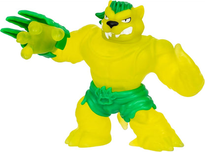 Heróis de Goo Jit Zu Meteor Madness, Figura de Ação Jagooar Elástica, com Recheio Exclusivo de Goo Elástico e Manopla de Batalha de Meteoros.