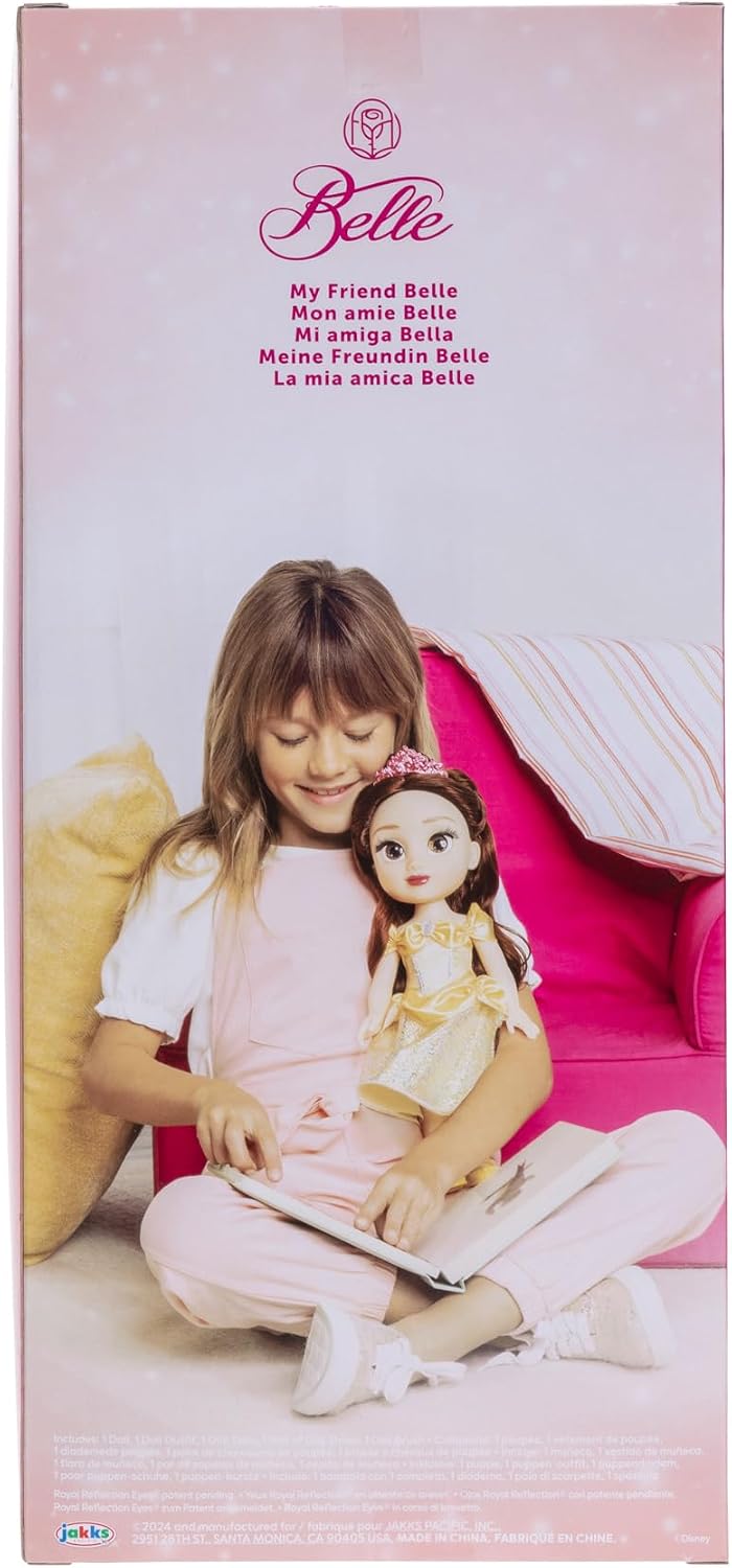 Disney Boneca Princess My Friend Belle 35 cm Celebrate Disney 100 Years of Wonder: Beautiful New Outfit Features a Platinum Holofoil