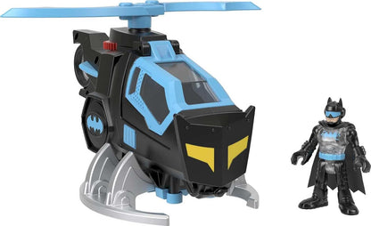 Fisher-Price GYC72 Imaginext DC Super Friends Batcóptero, helicóptero de brinquedo do Batman com figura para crianças de 3 a 8 anos, multicolorido, 17,05 cm x 18,0 cm x 8,16 cm