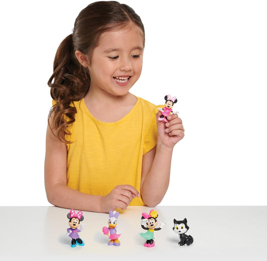 Just Play, Disney Conjunto de 5 miniaturas da Minnie Mouse da Junior da brinquedos infantis para crianças a partir de 3 anos.