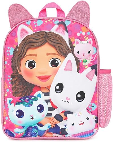 Gabby's Dollhouse Mochila infantil, mochila escolar, mochila rosa