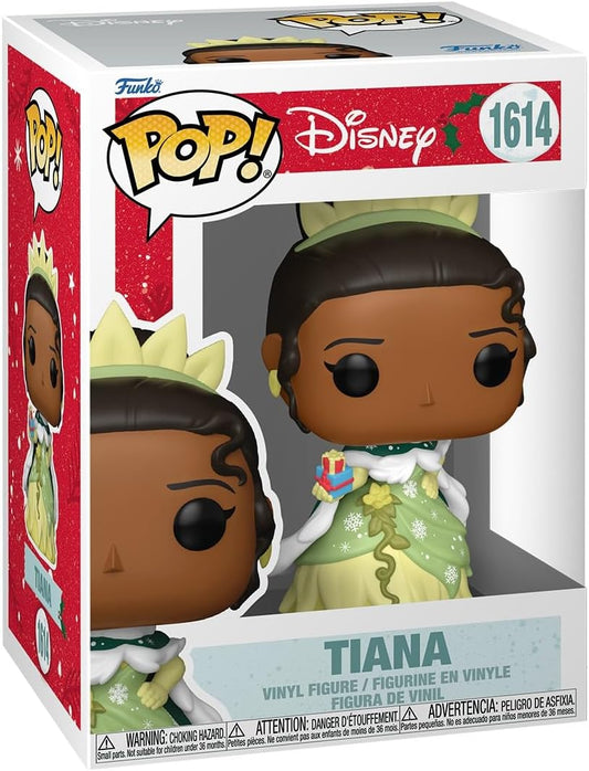 Funko Pop! Disney: Princesa Tiana Holiday - Tiana - Princesas Disney - Figura de vinil colecionável - Ideia de presente - Produtos oficiais - Brinquedos para crianças e adultos - Fãs da Disney/Pixar