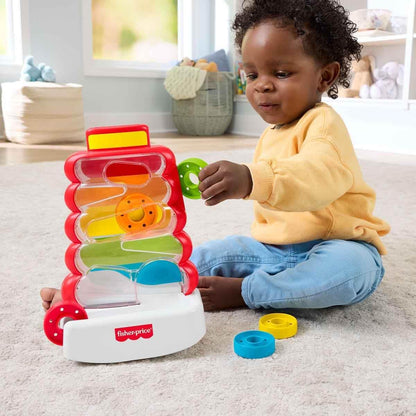 Fisher-Price Brinquedo para Bebês e Crianças Pequenas: Balanço com Moedas para Desenvolvimento Infantil a partir de 9 Meses, JLB81