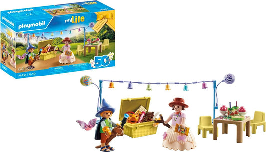 Playmobil 71451 Mi Vida: Fiesta de Disfraces, disfrazarte de ángel, vaquero, princesa y más, con muchos accesorios, juegos de rol divertidos e imaginativos, sets de juegos artísticos aptos para niños a partir de 4 años