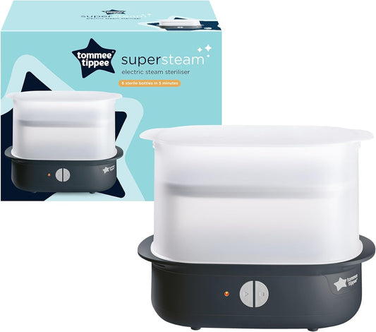 Tommee Tippee  Esterilizador elétrico a vapor avançado para mamadeiras, 99,9% de bactérias, ciclo de esterilização de 5 minutos