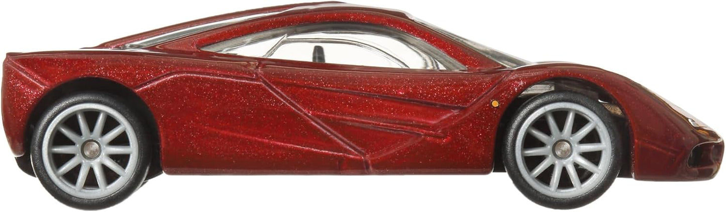 Hot Wheels Premium McLaren F1, Car Culture Circuit Legends - Veículos para crianças a partir de 3 anos, fãs adultos e colecionadores, Coleção Premium de Veículos Car Culture em Escala 1:64, HKC77