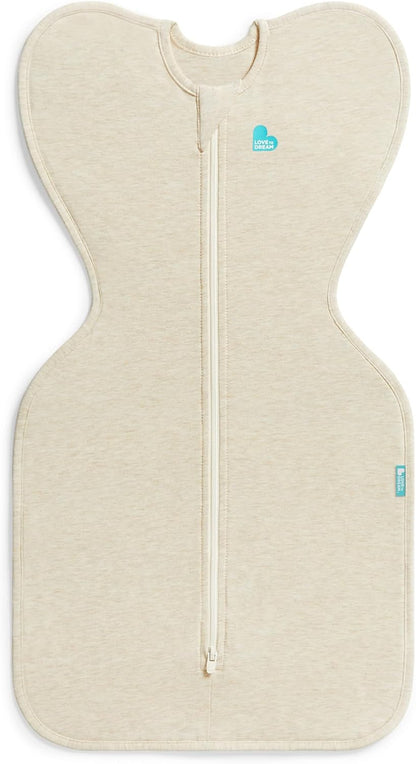 Love To Dream™ Swaddle UP™, Recém-nascido 2,2–3,8 kg – Aveia | Ajuste perfeito, promove uma rotina de sono saudável | 1,0 Tog Ideal para primavera e verão (20–24 °C) | Algodão lavável à máquina com zíper duplo