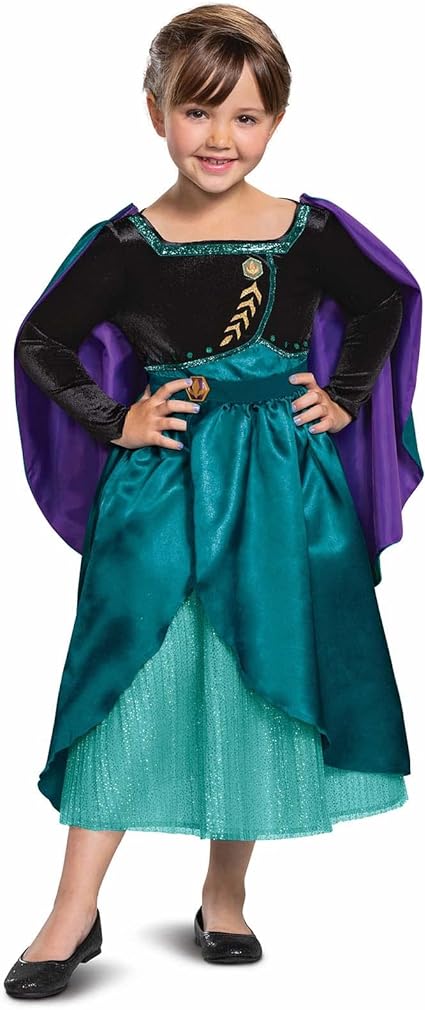 DISGUISE  Disney oficial deluxe anna vestido congelado traje crianças, congelado 2 traje fantasia vestir-se tamanho s