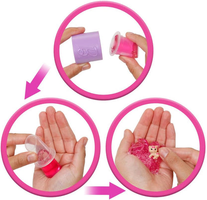 Barbie Festa sem Caixa: Boneca e Acessórios, Série Festa Glamourosa com 10 Surpresas, Incluindo Boneca Rosa Brilhante que Muda de Cor, JFY67