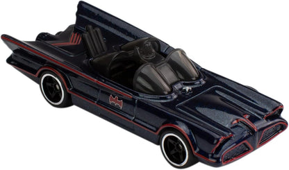 Hot Wheels Pacote Batman, 5 Batmóveis favoritos dos fãs, escala 1:64, veículos de brinquedo, embalagem especial, para brincar ou exibir, para fãs e colecionadores do Batman.