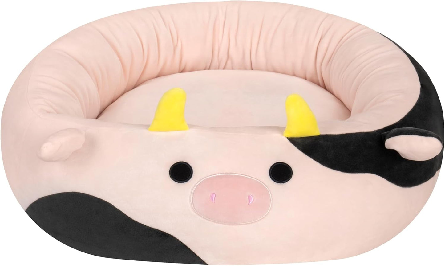 Squishmallows Original 20 Polegadas Connor a Vaca Cama para Animais de Estimação - Pequena Cama Ultrasoft Oficial Jazwares Pelúcia para Animais de Estimação