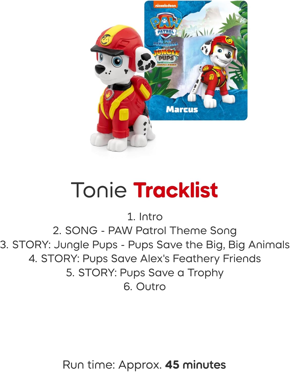 Pacote Toniebox 2 Tonies com 3 Tonies: Patrulha Canina: Chase, Marshall, Skye, Tropical Teal