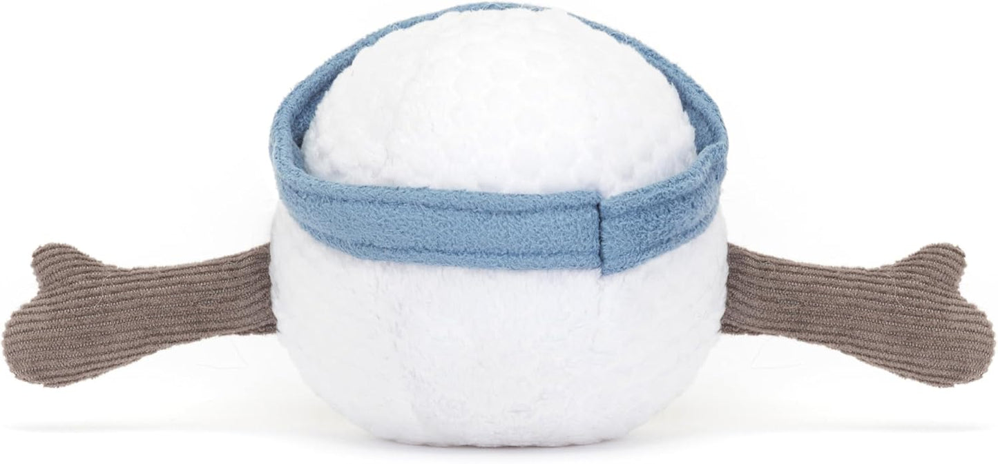 Jellycat Bola de golfe esportiva divertida - A: 6 cm x C: 6 cm