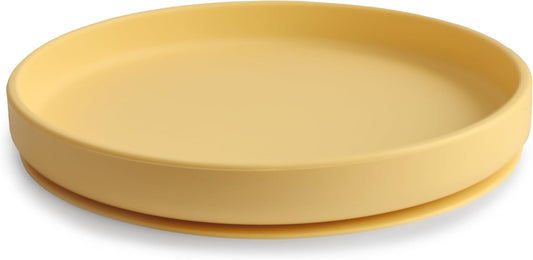 Mushie Prato de silicone antiderrapante com ventosa Classic para bebês e crianças pequenas | Silicone de qualidade alimentar | Pode ser lavado na lava-louças e usado no micro-ondas (Narciso)