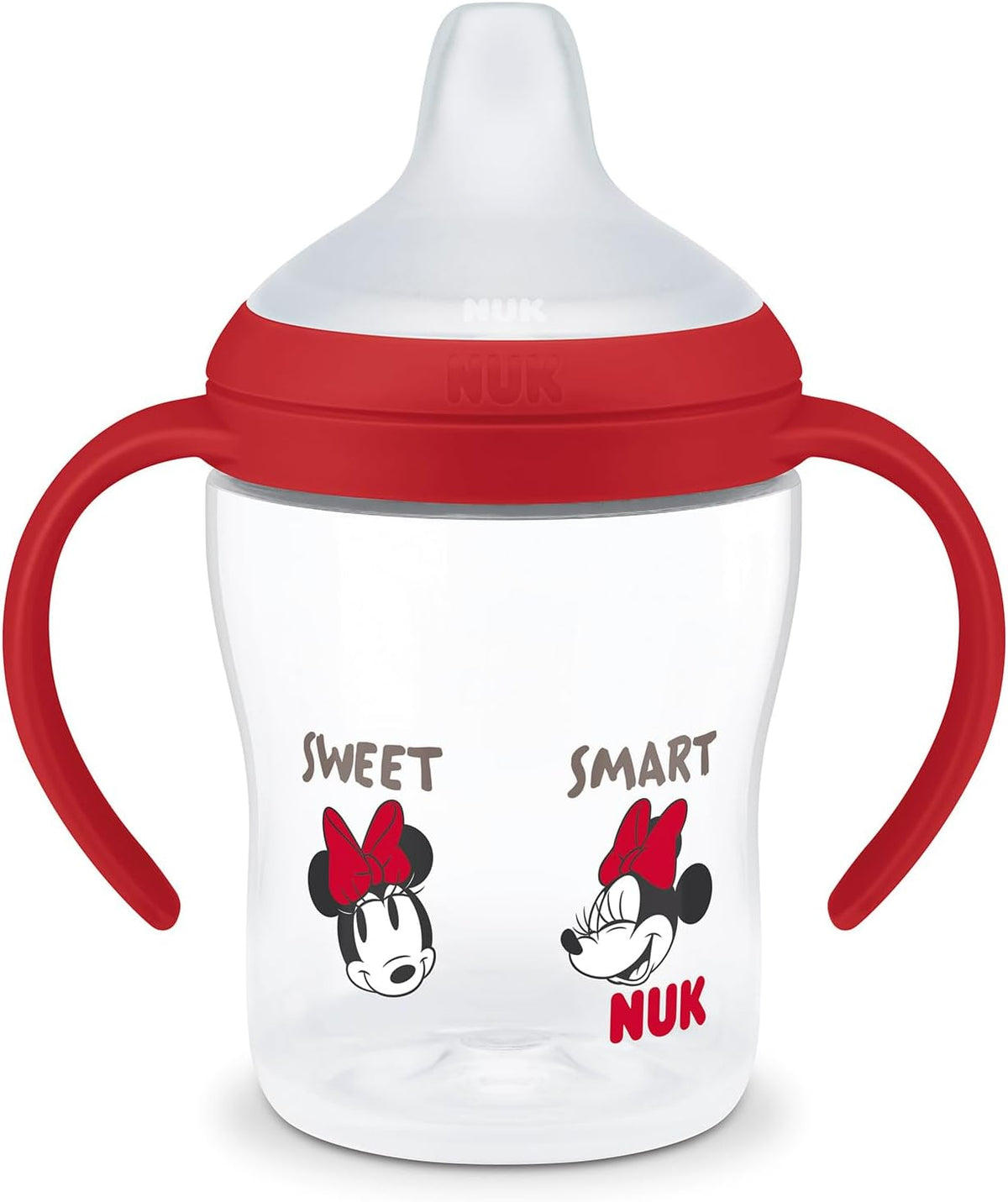 NUK Copo de Aprendizagem Perfect Match | 6+ meses | 150 ml | Copo com Bico Antivazamento para Crianças Pequenas | Alças Antiderrapantes | Minnie Mouse | 1 unidade