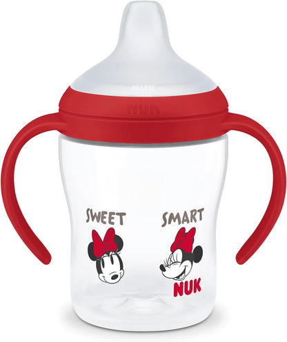 NUK Copo de Aprendizagem Perfect Match | 6+ meses | 150 ml | Copo com Bico Antivazamento para Crianças Pequenas | Alças Antiderrapantes | Minnie Mouse | 1 unidade