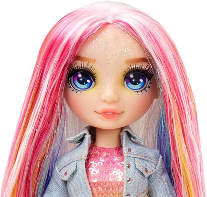 Boneca Rainbow High Fashion com Slime e Pet - Amaya (Rainbow) - Boneca Shimmer de 28 cm com Sparkle Slime, animal de estimação mágico e acessórios de moda - Brinquedo infantil - Ótimo para idades de 4 a 12 anos