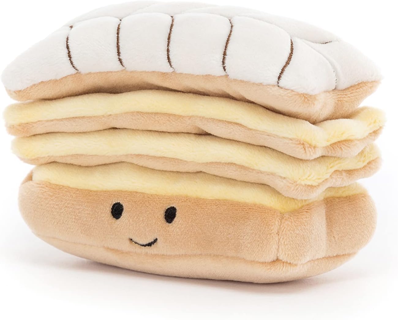 Jellycat Pretty Patisserie Mille Feuille Decoração de pelúcia colecionável