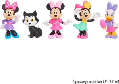 Just Play, Disney Conjunto de 5 miniaturas da Minnie Mouse da Junior da brinquedos infantis para crianças a partir de 3 anos.