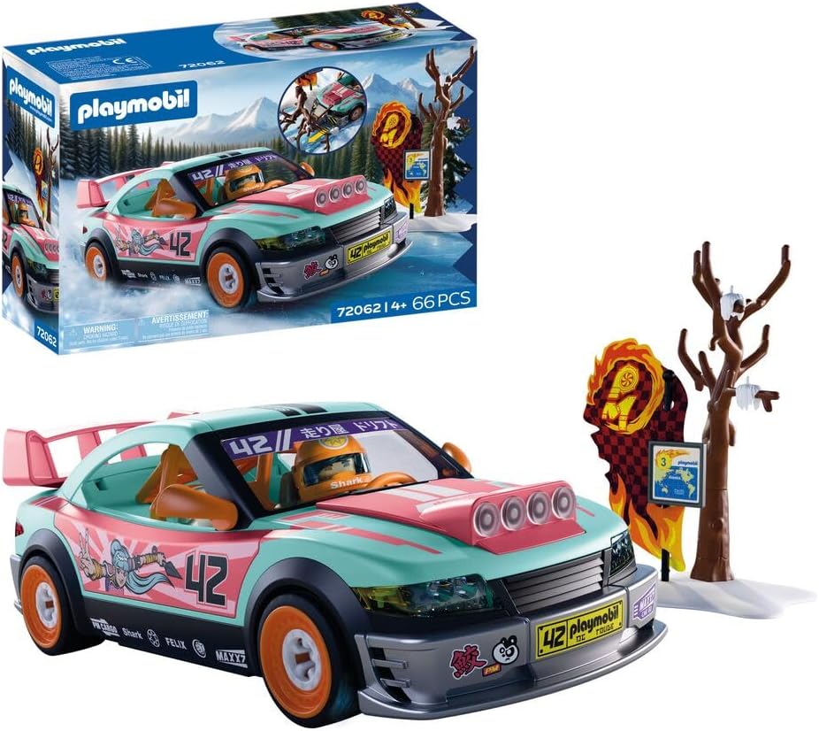 Playmobil | Carros | Carro Off-Road Tunado | Carro tunado com para-choque de impacto e aerofólio traseiro | Brinquedo infantil para crianças a partir de 4 anos | 72062
