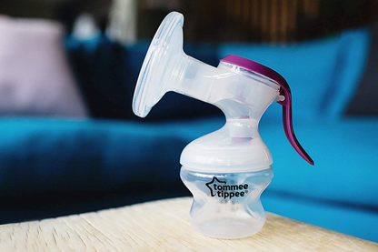 Tommee Tippee Bomba manual de leite materno Made for Me Alça ergonômica BPA transparente
