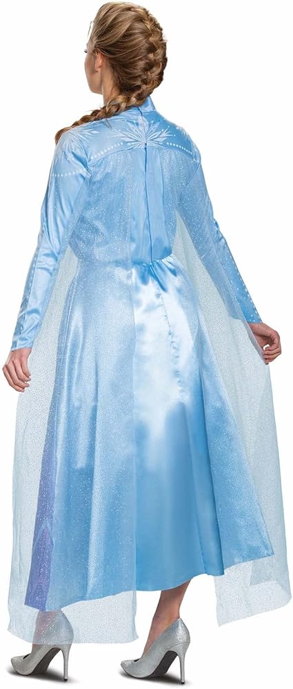DISGUISE  Disney oficial premium congelado 2 viajando elsa clássico traje adulto, princesa vestir-se adulto