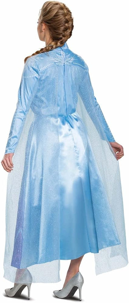 DISGUISE  Disney oficial premium congelado 2 viajando elsa clássico traje adulto, princesa vestir-se adulto
