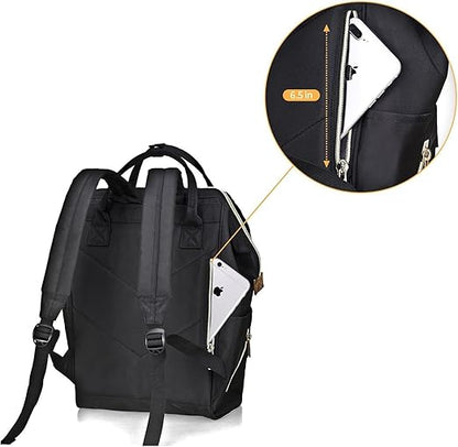 Bebamour Mochila casual para laptop, mochila para laptop feminina e masculina de 15,6 polegadas, mochila escolar à prova d'água para viagens/negócios/faculdade/computador