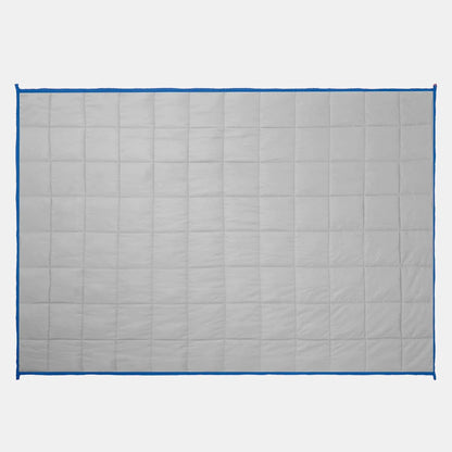 Cobertor pesado OHS de 3 kg para homens e mulheres, cobertor reversível de microfibra calmante para terapia do sono, alívio da ansiedade, cobertor pesado pesado, azul/cinza - 150 x 100 cm (aviso: adequado apenas para maiores de 3 anos)
