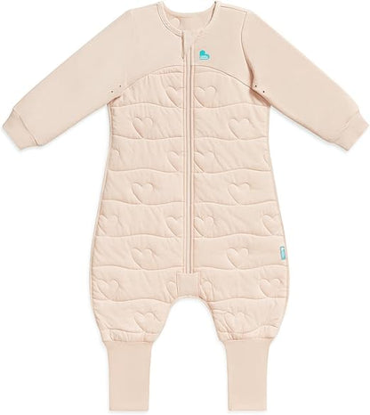 Love To Dream™ Macacão de dormir com pernas | Manga comprida, leve, vestível, que também funciona como cobertor e edredom | 3,5 Tog, ideal para inverno e outono (14–16 °C) | Algodão lavável à máquina e zíper duplo