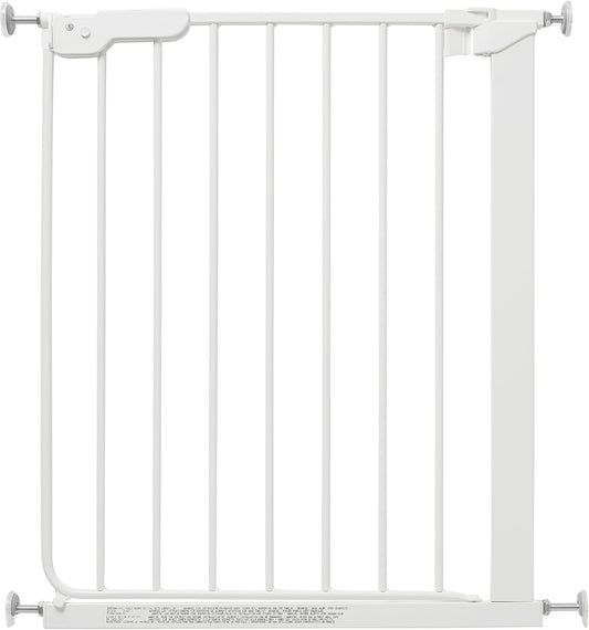 BabyDan Esbjerg, Portão de escada de pressão extra fino, 60,5-66 cm/23,82-26,18 polegadas, Portão para bebês/Portão de segurança, Branco, Fabricado na Dinamarca - (Portão para animais de estimação/Portão para cães)